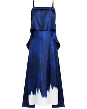 Proenza Schouler Wilma Midi Dress - Blue