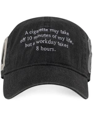 PRAYING Cig Baseball Cap - Black