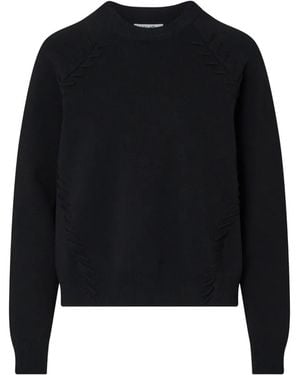 Liu Jo Boxy Sweater With Braided Details - Black