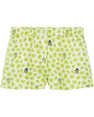 Versace Silk Shorts - Green