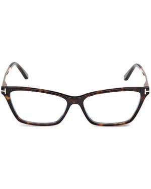 Tom Ford Cat-Eye-Brille - Braun