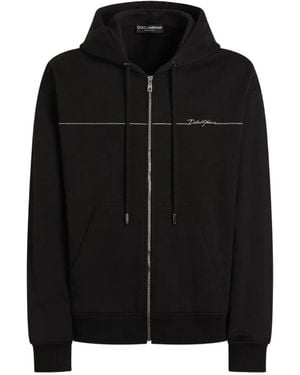 Dolce & Gabbana Sweater Met Capuchon - Zwart