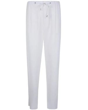 Giorgio Armani Barrel Wide Leg Trousers - White