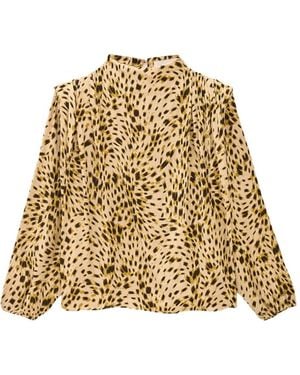 Ba&sh Bluse Mit Animal-Print - Mettallic