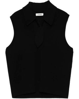 Sandro Top Smanicato - Nero