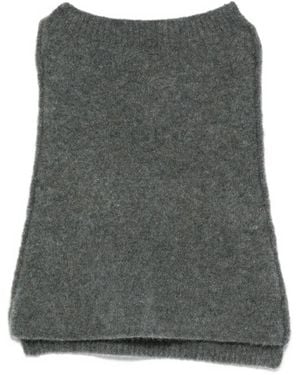 Isabel Benenato Wool Scarf - Grey
