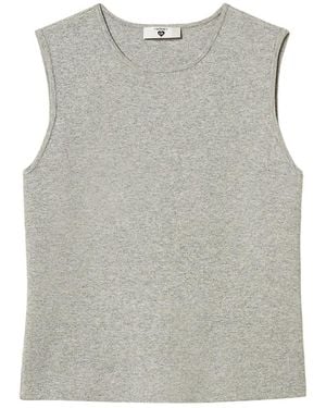 Twinset Jersey Ajustado Sin Mangas - Gris