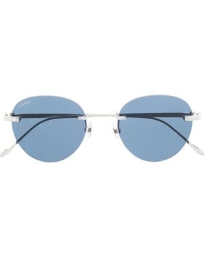 Cartier カルティエ・アイウェア Pasha リムレス サングラス - ブルー