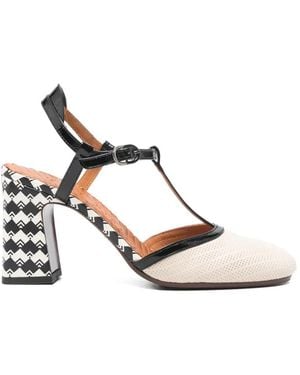 Chie Mihara Mahedi Patterned Sandals - White