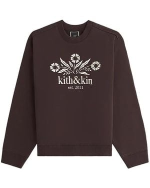 Kith Kin Bellflower Crewneck Sweatshirt - Brown