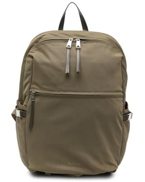 Paul Smith Zip-Fastening Buckle-Detail Backpack - Green