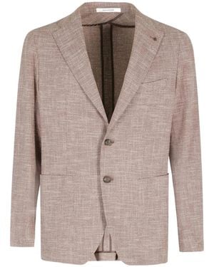 Tagliatore Button Blazer - Brown