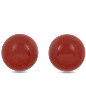 Dries Van Noten Gemstone-Embellished Stud Earrings - Red