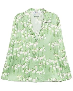 BERNADETTE Louis Pyjama Blouse - Groen