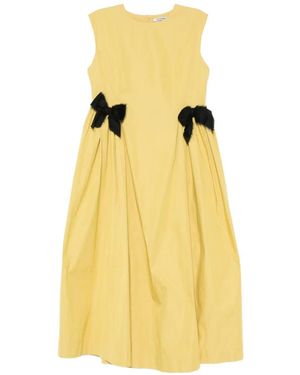 Parlor Abito Midi Smanicato - Giallo