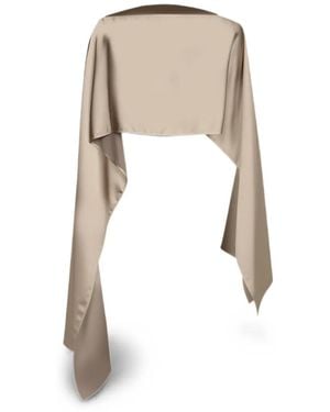 Blanca Vita Sveva Metallic-Effect Scarf - White