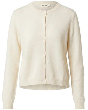 Not Shy Geknöpfter Naline Cardigan Aus Kaschmir - Weiß