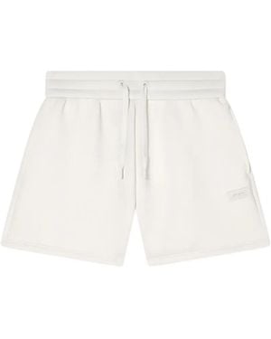ARMANI EXCHANGE Logo-Patch Drawstring Shorts - White