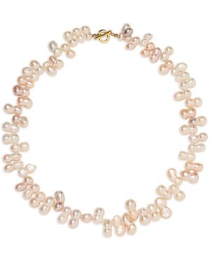 Jennifer Behr Collana Lainey Con Perle - Metallizzato