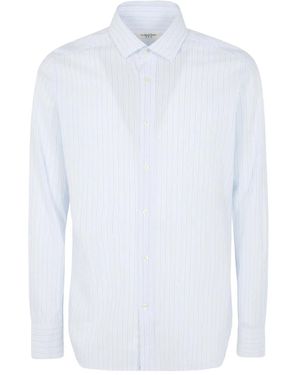 Tintoria Mattei 954 Striped Button-Up Shirt - White