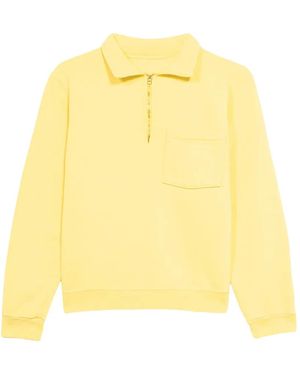 Fortela Yalep Pocket Zip-Up Sweatshirt - Yellow