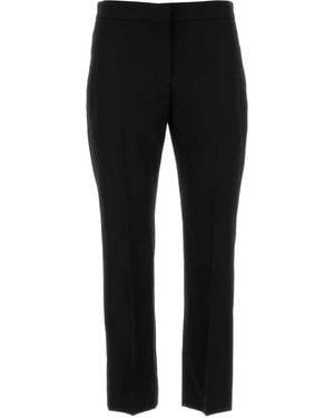 McQueen Pantalon En Laine - Black