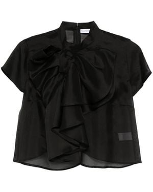 Viktor & Rolf Bow Blouse - Black