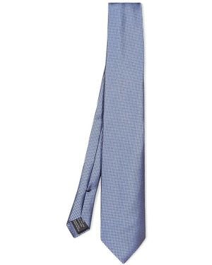 Tom Ford Seidenkrawatte Mit Mikro-Muster - Blau