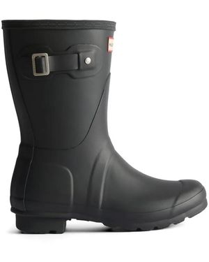 HUNTER Original Wellington-Stiefel Mit Karomuster - Schwarz