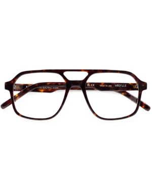 Kaleos Eyehunters Gafas Argylle Con Doble Puente - Negro