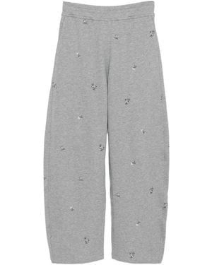 JNBY Embroidered Track Pants - Gray