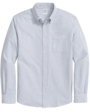 Brooks Brothers Button-Down-Collar Shirt - Blue