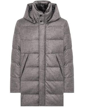 DUNO Magnus Levico Hooded Puffer Jacket - Grey