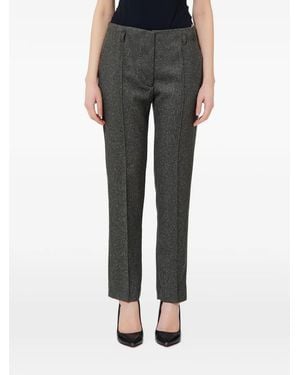 Liu Jo Pressed-Crease Tailored Trousers - Black