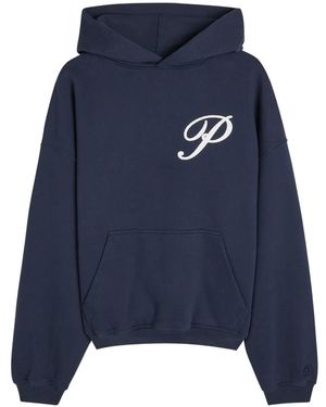 Picante Logo-Embroidered Hoodie - Blue