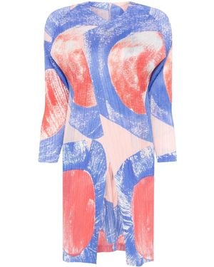 Pleats Please Issey Miyake Backlight Coat - Blue