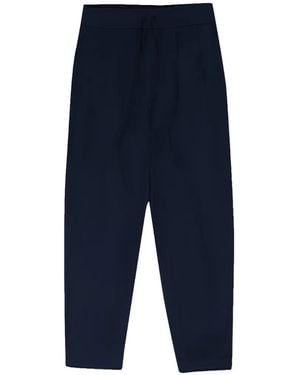 4SDESIGNS Drawstring-Fastening Track Pants - Blue