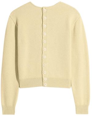 Lemaire Buttoned Reversible Cardigan - Natural