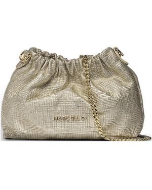Marc Ellis Helena Ruched Shoulder Bag - Natural