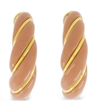 Aurelie Bidermann Diana Gedraaide Oorringen - Wit