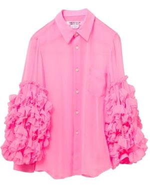 Comme des Garçons Ruffled Shirt - Pink