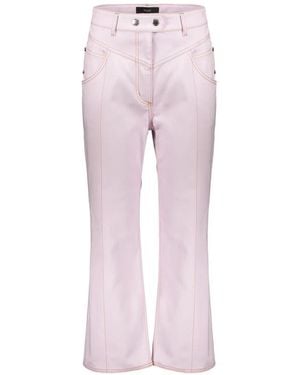 Ellery Vaqueros Con Costuras En Contraste - Rosa
