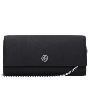Tory Burch Emerson Clutch Bag - Black