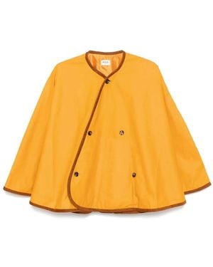 Bode Mantella Con Finitura Cerata - Arancione