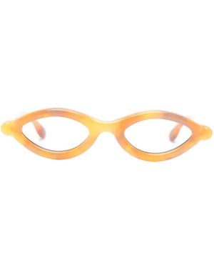 Paloceras Lunettes De Soleil À Monture Papillon - Metallic