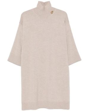 Fabiana Filippi Robe Courte À Détail De Broche - White