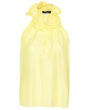 Twinset Ruffled Halter Top - Yellow