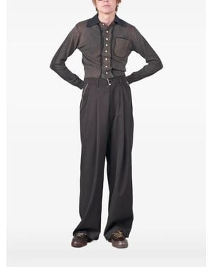 Camiel Fortgens Cardigan mit ausgeblichener Tasche - Schwarz