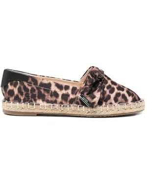 Liu Jo Espadrilles À Imprimé Léopard Et Détail Noué - Brown