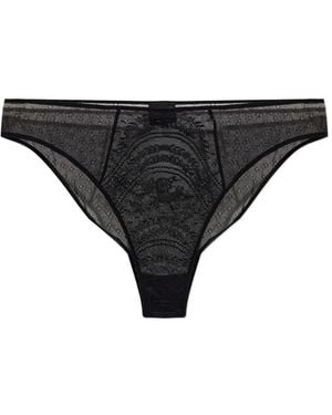 Tom Ford Bragas Con Panel De Encaje - Negro